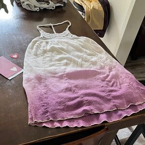 Roxy White and Purple Ombre Blouse